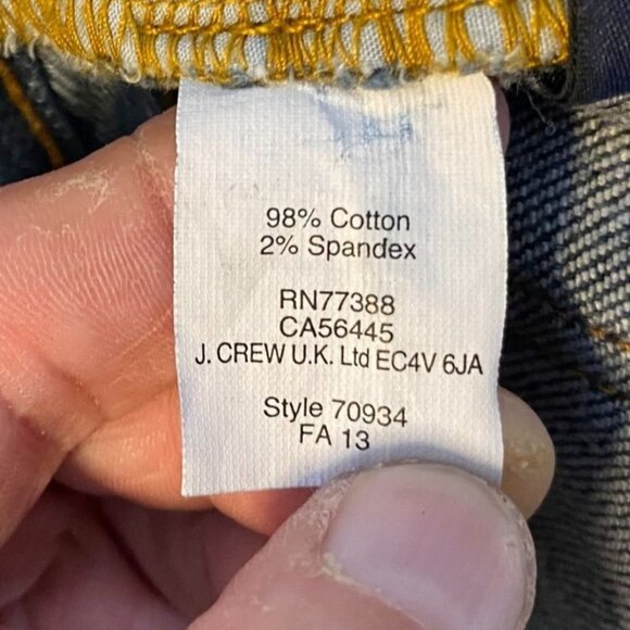 J. Crew Women's Jeans Size 28 Stretch Denim Medium Wash Cotton/Spandex Blend Str - Picture 9 of 11